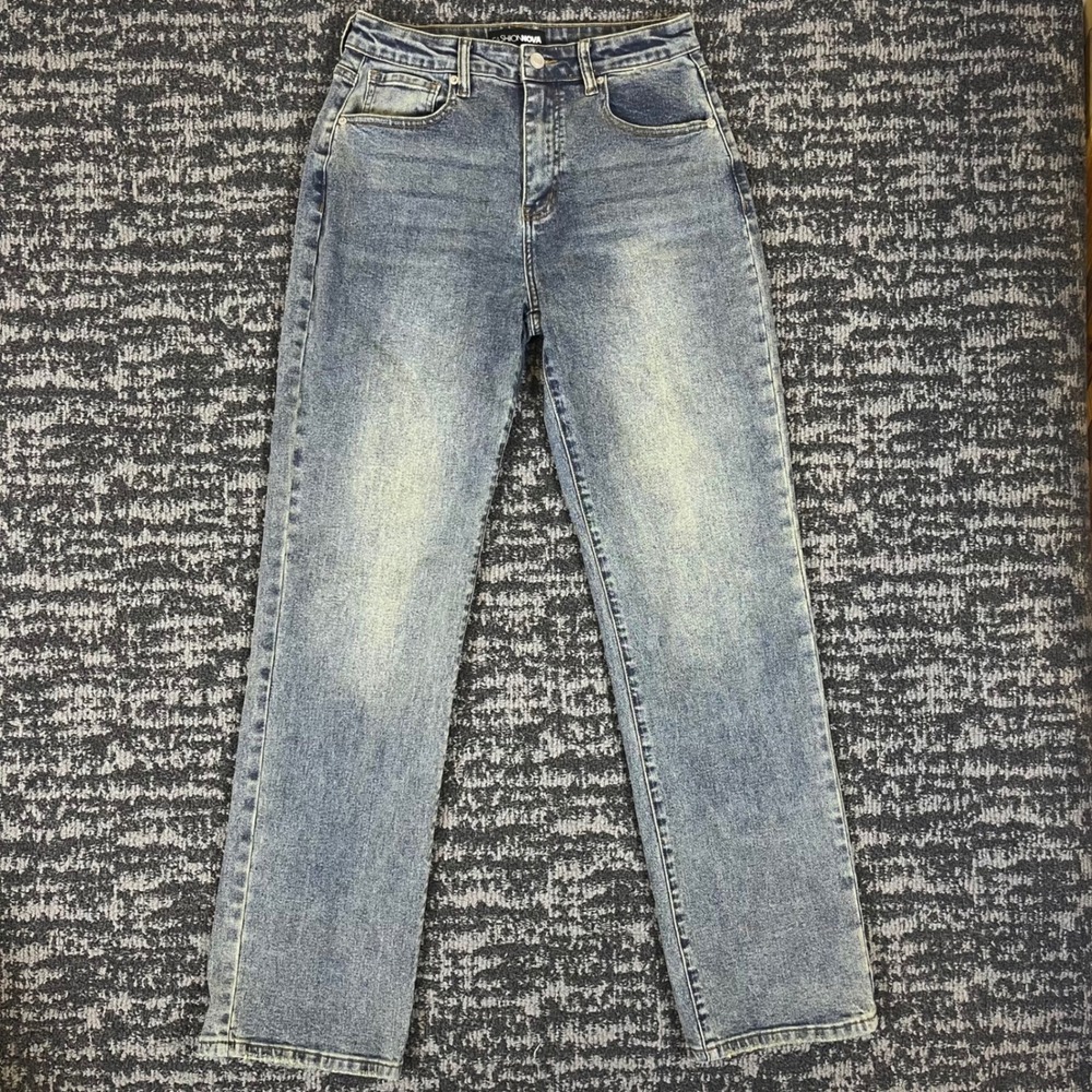 Fashion Nova Straight Leg Jeans Womens Size 9 Blue Medium Wash J1431A